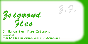 zsigmond fles business card